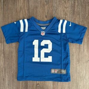 NIKE ANDREW LUCK #12 INDIANAPOLIS COLTS GAME JERSEY T-SHIRT BLUE KIDS 2T